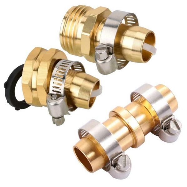 watering equipments 2pc water connectors garden brass mender end repair kit hose connector 3/4 male female for pipe accessories
watering equipments 2pc water connectors garden brass mender end repair kit hose connector 3/4 male female for pipe accessories