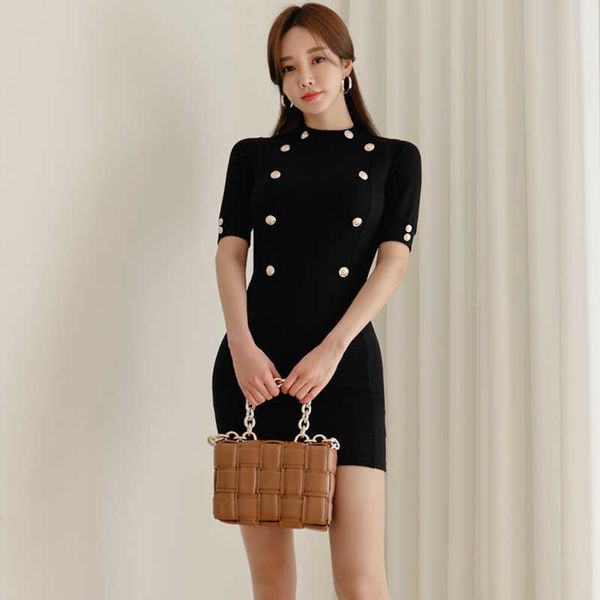 elegant korean style button knitted sweater dress women vintage bodycon slim office mini dresses autumn spring 210529, Black;gray
elegant korean style button knitted sweater dress women vintage bodycon slim office mini dresses autumn spring 210529, Black;gray