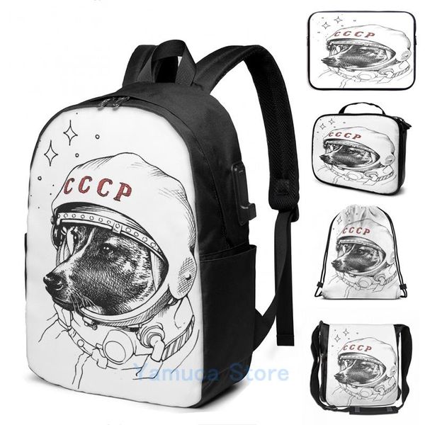 backpack funny graphic print laika space traveler usb charge men school bags women bag travel laptop
backpack funny graphic print laika space traveler usb charge men school bags women bag travel laptop