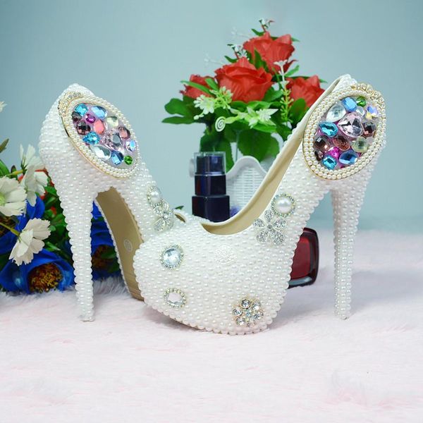 dress shoes fashion women's high heels crystal pearl wedding handmade bridal mirror rhinestone large thick bottom banquet, Black
dress shoes fashion women's high heels crystal pearl wedding handmade bridal mirror rhinestone large thick bottom banquet, Black