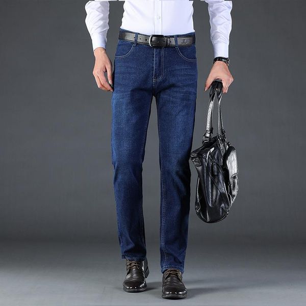 men's jeans brand straight leg classic loose stretch business workwear large size, Blue
men's jeans brand straight leg classic loose stretch business workwear large size, Blue