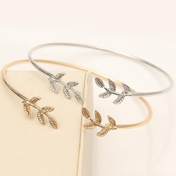 charm bracelets fashion luxury bracelet for women girls leaves open bangle gold silver plated cuff jewelry accessories, Golden;silver
charm bracelets fashion luxury bracelet for women girls leaves open bangle gold silver plated cuff jewelry accessories, Golden;silver