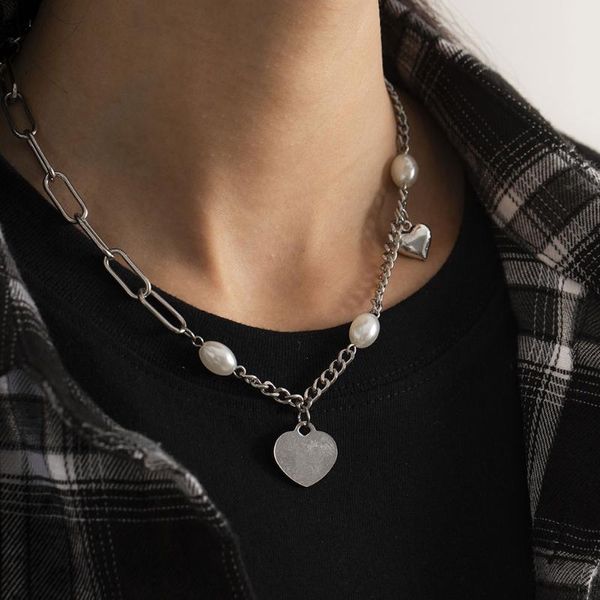 pendant necklaces heart chain necklace neck chains lock jewelry for women punk choker padlock goth grunge aesthetic accessories, Silver
pendant necklaces heart chain necklace neck chains lock jewelry for women punk choker padlock goth grunge aesthetic accessories, Silver