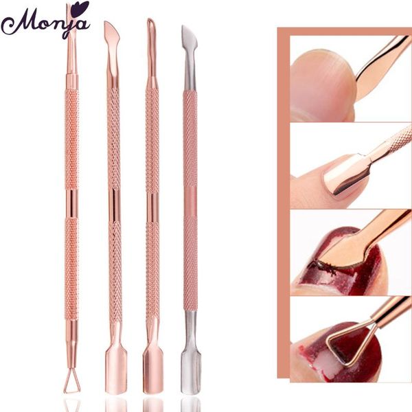 monja 4 styles rose gold double end stainless steel nail art cuticle pusher finger cleaning dead skin remove files manicure tool pushers
monja 4 styles rose gold double end stainless steel nail art cuticle pusher finger cleaning dead skin remove files manicure tool pushers