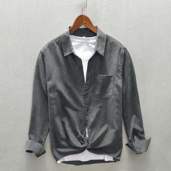 men's casual shirts z701 autumn winter men japan style fresh simple 5 colors retro comfortable youth student lapel long sleeve, White;black
men's casual shirts z701 autumn winter men japan style fresh simple 5 colors retro comfortable youth student lapel long sleeve, White;black