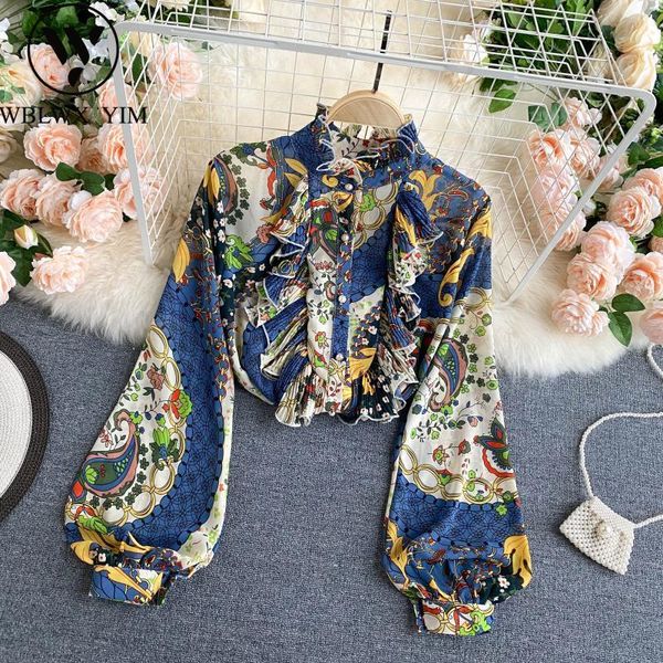autumn shirt women long sleeve stand collar blouse fashion print ruffle splice womens and blouses loose shirts women's &, White
autumn shirt women long sleeve stand collar blouse fashion print ruffle splice womens and blouses loose shirts women's &, White