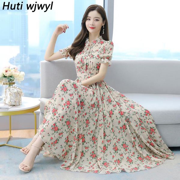 casual dresses 2021 women vintage floral 4xl plus size midi sundress summer bodycon print chiffon boho beach maxi dress elegant party vestid, Black;gray
casual dresses 2021 women vintage floral 4xl plus size midi sundress summer bodycon print chiffon boho beach maxi dress elegant party vestid, Black;gray