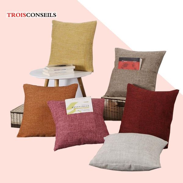 cushion/decorative pillow solid linen sofa 45*45cm throw pillowcase decorative case cover for car seat chair office home decor
cushion/decorative pillow solid linen sofa 45*45cm throw pillowcase decorative case cover for car seat chair office home decor