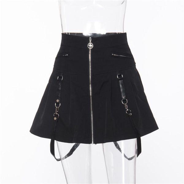 skirts spring autumn fashion women lace-up black miniskirt for female zipper pleated skirt a-line midiskirt street style polyester f051
skirts spring autumn fashion women lace-up black miniskirt for female zipper pleated skirt a-line midiskirt street style polyester f051