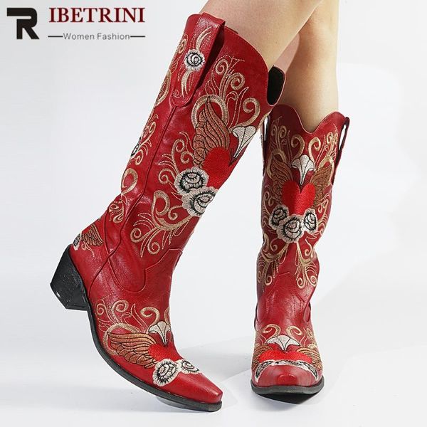 boots female western rubber sole square heel pointed toe slip-on print knee-high sewing women's shoes red comfy, Black
boots female western rubber sole square heel pointed toe slip-on print knee-high sewing women's shoes red comfy, Black