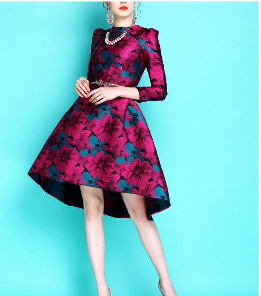 casual dresses 2021 spring women's rose jacquard luxurious long sleeved dovetail dress female elegant slim irregular party, Black;gray
casual dresses 2021 spring women's rose jacquard luxurious long sleeved dovetail dress female elegant slim irregular party, Black;gray