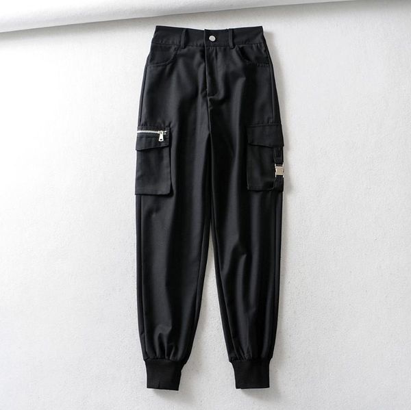 women's pants & capris high waist harem cargo women streetwear black joggers sweat summer autumn casual hip hop trousers, Black;white
women's pants & capris high waist harem cargo women streetwear black joggers sweat summer autumn casual hip hop trousers, Black;white