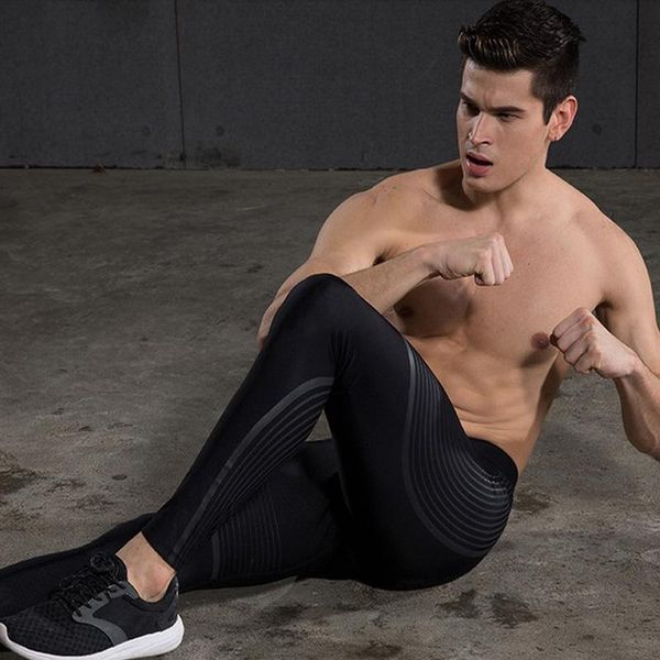running pants compression men tights fitness sport leggings gym training joggers athletic striped skinny trousers, Black;blue
running pants compression men tights fitness sport leggings gym training joggers athletic striped skinny trousers, Black;blue