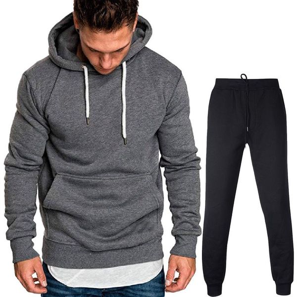 men's tracksuits casual joggers mens 2 pieces sets autumn hooded+pants suit gym zipper sportswear sweat suits clothes, Gray
men's tracksuits casual joggers mens 2 pieces sets autumn hooded+pants suit gym zipper sportswear sweat suits clothes, Gray