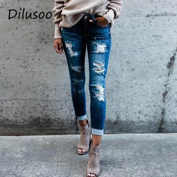 women's jeans dilusoo women ripped pants elastic holes slim denim 4 season pencil woman skinny casual trousers 2021, Blue
women's jeans dilusoo women ripped pants elastic holes slim denim 4 season pencil woman skinny casual trousers 2021, Blue