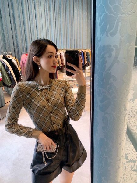 tees luxury design 2021 winter 100% virgin wool plaid crystals embellished sweet style cardigan, White
tees luxury design 2021 winter 100% virgin wool plaid crystals embellished sweet style cardigan, White