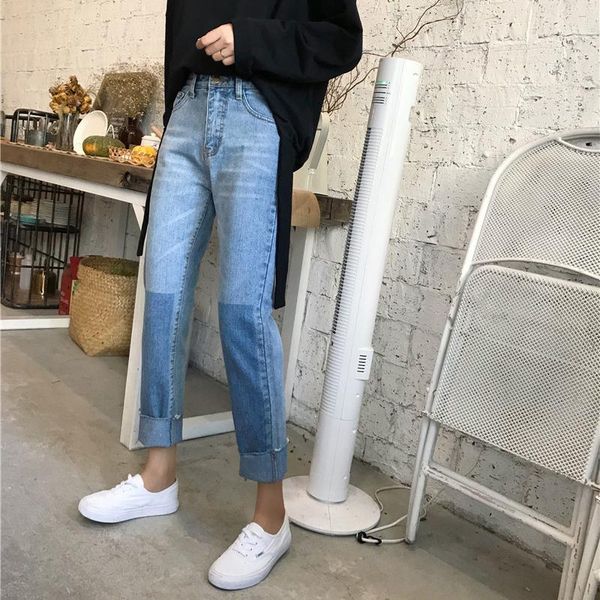 women's jeans womens loose simple lovely leisure chic women ankle-length all-match trendy female korean style mixed color high quality, Blue
women's jeans womens loose simple lovely leisure chic women ankle-length all-match trendy female korean style mixed color high quality, Blue