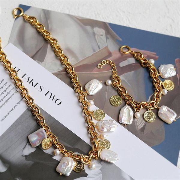 earrings & necklace fashion vintage jewelry sets for women luxury baroque pearl sweater chain retro persenality female trendy bracele, Silver
earrings & necklace fashion vintage jewelry sets for women luxury baroque pearl sweater chain retro persenality female trendy bracele, Silver