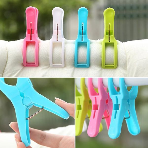 clothing & wardrobe storage 4pcs clips windproof pegs large clamp for clothes beach towel home drying racks folding dryer hanger
clothing & wardrobe storage 4pcs clips windproof pegs large clamp for clothes beach towel home drying racks folding dryer hanger