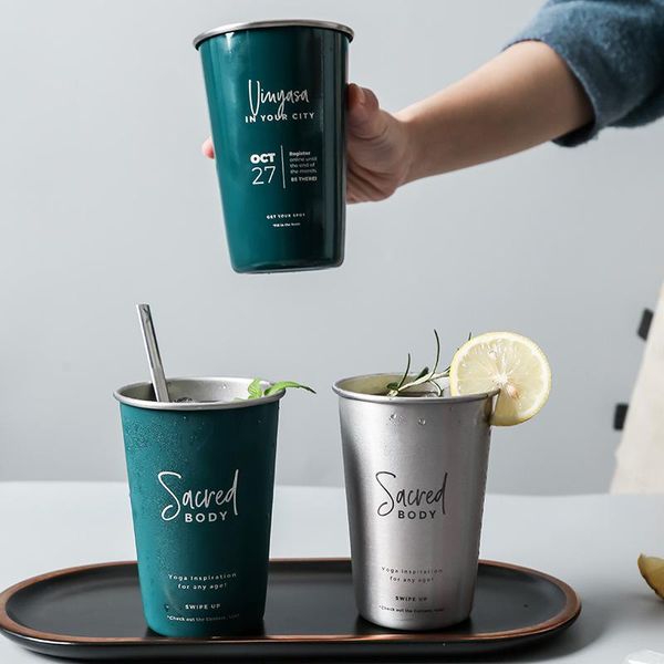 mugs 304 stainless steel cold drink glass beer draft coffee milk tea juice straw with lid drop cup
mugs 304 stainless steel cold drink glass beer draft coffee milk tea juice straw with lid drop cup