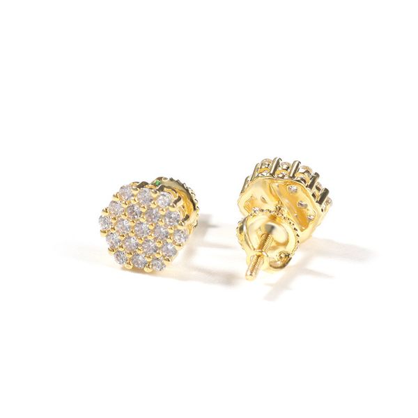 925 sterling silver stud earrings for women 6-sided micro-inlaid zircon studs earring bridal diamond jewelry gift, Golden;silver
925 sterling silver stud earrings for women 6-sided micro-inlaid zircon studs earring bridal diamond jewelry gift, Golden;silver