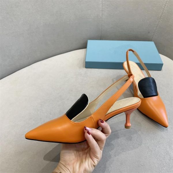 dress shoes heels pumps cow leather women spring kobiet buty slip on femmes chaussures pointed toe zapatillas mujer luxury ladies shoe, Black