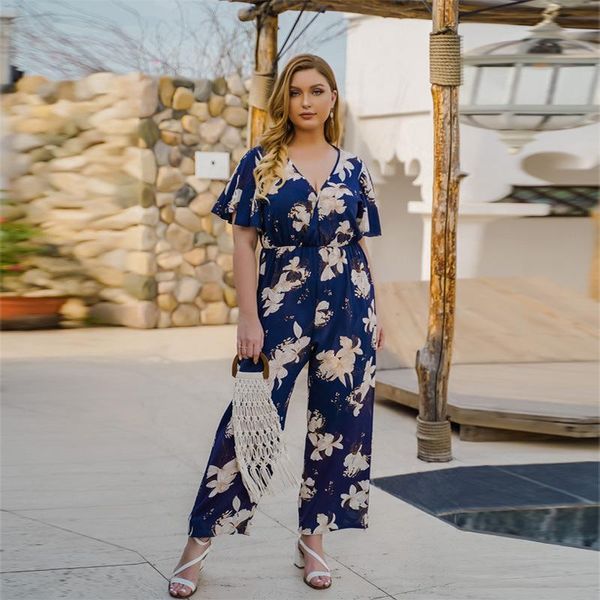 women's jumpsuits & rompers 4xl plus size summer vintage floral print boho jumpsuit elegant romper casual v neck short sleeve loose bel, Black;white
women's jumpsuits & rompers 4xl plus size summer vintage floral print boho jumpsuit elegant romper casual v neck short sleeve loose bel, Black;white