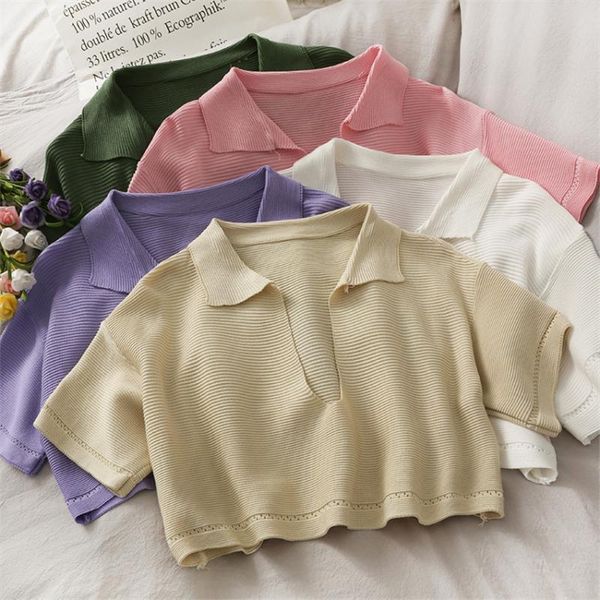 korean fashion chic cancey color t shirt girls sweet cute crop summer women short sleeve casual knitted t-shirt women's, White
korean fashion chic cancey color t shirt girls sweet cute crop summer women short sleeve casual knitted t-shirt women's, White