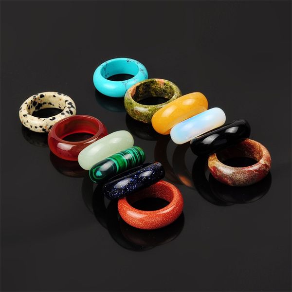 random mixed 8mm natural stone ring opal turquoises black onyx tiger eye sodalite malachite jewelry gift finger rings for women men 1826 t2, Golden;silver
random mixed 8mm natural stone ring opal turquoises black onyx tiger eye sodalite malachite jewelry gift finger rings for women men 1826 t2, Golden;silver