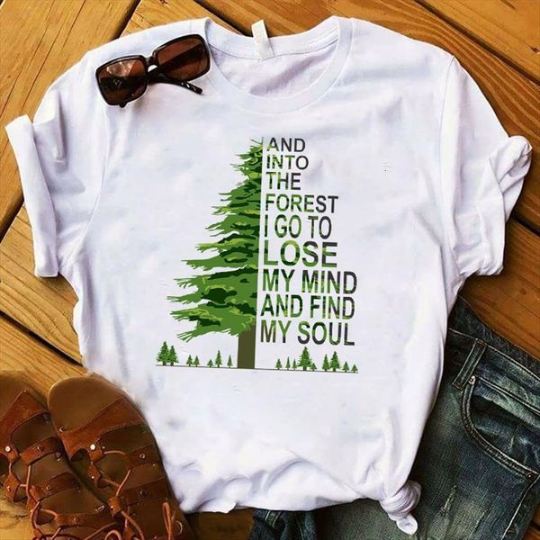 into the forest tree women t shirts printed short sleeve tee female clothes graphic, White
into the forest tree women t shirts printed short sleeve tee female clothes graphic, White
