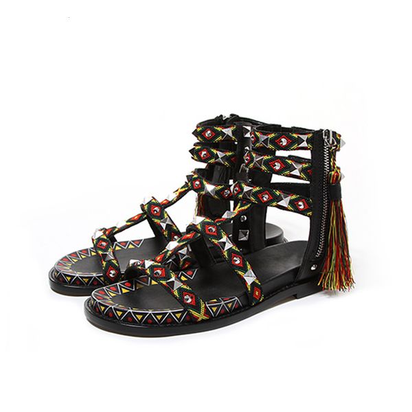 sandals womans new gladiator flat with rivet fringe platform ethnic flats shoes gingham roman lady footwear 3ciz, Black
sandals womans new gladiator flat with rivet fringe platform ethnic flats shoes gingham roman lady footwear 3ciz, Black