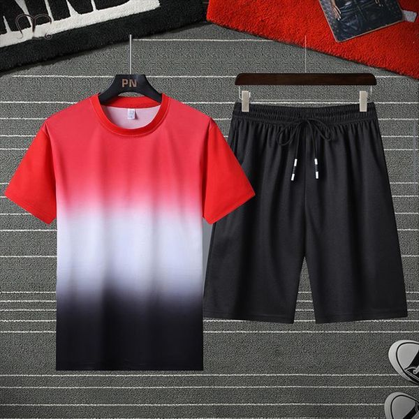sets fashion summer beach mens tracksuit leisure sports fitness jogging t shirt shorts suit patchwork tee 2 piece set, Gray
sets fashion summer beach mens tracksuit leisure sports fitness jogging t shirt shorts suit patchwork tee 2 piece set, Gray
