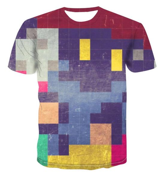t-shirt men's color geometric printing short sleeve summer casual round neck funny pattern street style t-shirts, White;black
t-shirt men's color geometric printing short sleeve summer casual round neck funny pattern street style t-shirts, White;black