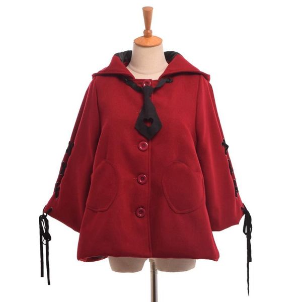 women's jackets girls harajuku lolita hooded coat cute cat ears hat lace-up sleeve warm outwear, Black;brown
women's jackets girls harajuku lolita hooded coat cute cat ears hat lace-up sleeve warm outwear, Black;brown