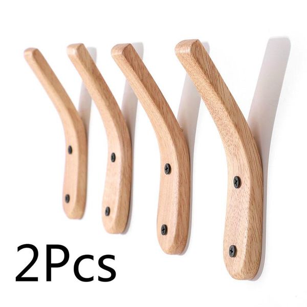 hangers & racks 2pcs natural wood clothes hanger key holder wall mounted coat hat scarf handbag storage hook rack home decoration
hangers & racks 2pcs natural wood clothes hanger key holder wall mounted coat hat scarf handbag storage hook rack home decoration