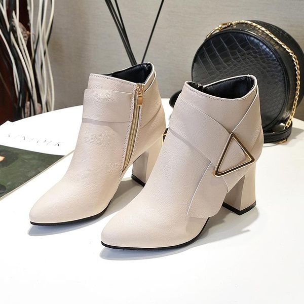 boots european style contracted tide girl woman british rivet autumn winter high-heeled shoes metal, Black
boots european style contracted tide girl woman british rivet autumn winter high-heeled shoes metal, Black