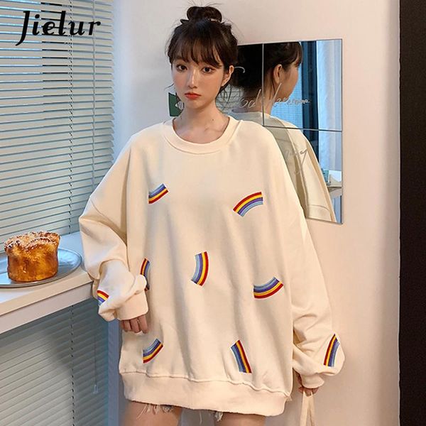 women's hoodies & sweatshirts korean autumn sweatshirt rainbow embroidery casual female orange black white hoody loose chic m-xxl
women's hoodies & sweatshirts korean autumn sweatshirt rainbow embroidery casual female orange black white hoody loose chic m-xxl