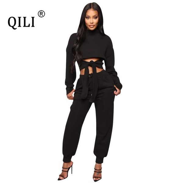 women's jumpsuits & rompers qili white black two piece set womens outfits hollow out bandage jumpsuit long sleeve sets, Black;white
women's jumpsuits & rompers qili white black two piece set womens outfits hollow out bandage jumpsuit long sleeve sets, Black;white