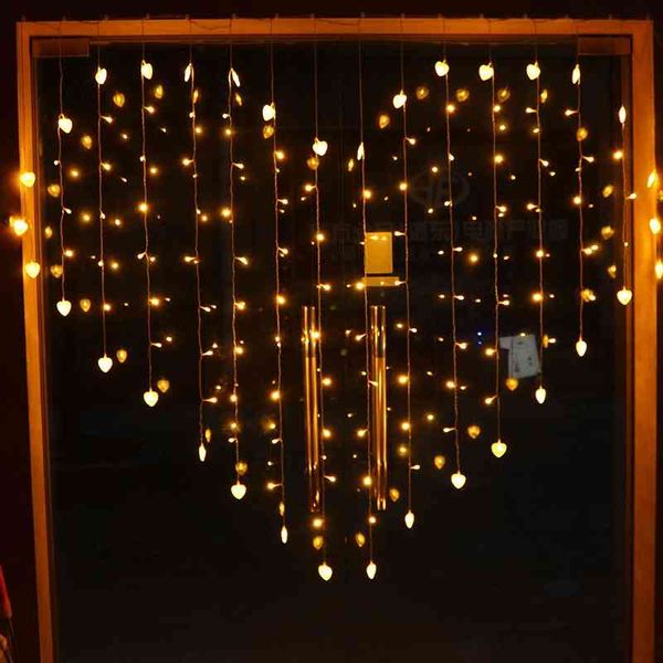 led heart-shaped love curtain day romantic room decoration ice bar color lamp string
led heart-shaped love curtain day romantic room decoration ice bar color lamp string