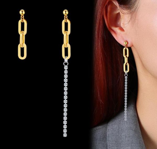 hoop & huggie gold cubic zirconia cz fashion threader chain earrings for women lady stainless steel asymmetric studs bling, Golden;silver
hoop & huggie gold cubic zirconia cz fashion threader chain earrings for women lady stainless steel asymmetric studs bling, Golden;silver