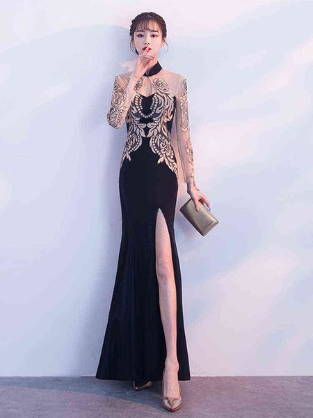 luxury prom dresses evening female aura queen elegant temperament black host long fishtail skirt banquet slim
luxury prom dresses evening female aura queen elegant temperament black host long fishtail skirt banquet slim