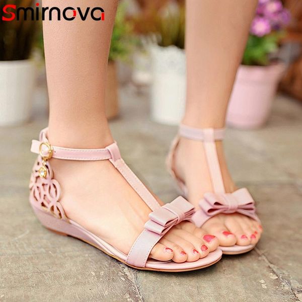 smirnova 2021 big size 33-43 est women sandals bowknot hollow out summer low heel wedges sweet casual shoes woman, Black
smirnova 2021 big size 33-43 est women sandals bowknot hollow out summer low heel wedges sweet casual shoes woman, Black