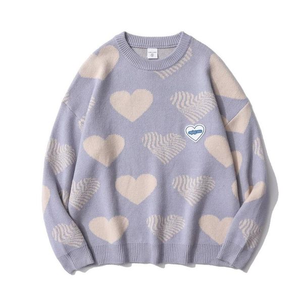 women's sweaters 2021 fashion purple funny knitted winter clothes women oversized heart sweater woman clothing sweatshirts, White;black
women's sweaters 2021 fashion purple funny knitted winter clothes women oversized heart sweater woman clothing sweatshirts, White;black