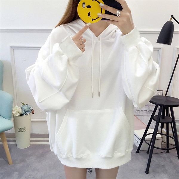 women hoodie white autumn winter 2021 new student friend lazy wind loose coat, Black
women hoodie white autumn winter 2021 new student friend lazy wind loose coat, Black