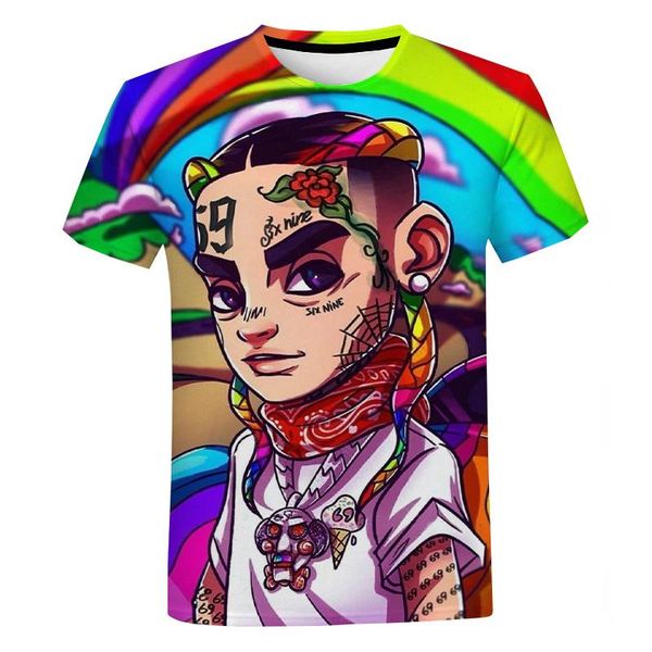 men's t-shirts gooba 6ix9ine 3d print t shirt american rapper short sleeve men women casual streetwear hip hop t-shirt, White;black
men's t-shirts gooba 6ix9ine 3d print t shirt american rapper short sleeve men women casual streetwear hip hop t-shirt, White;black