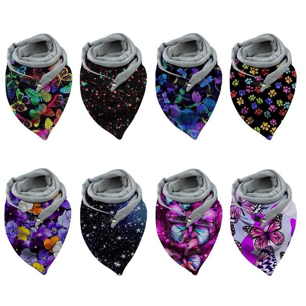 scarves women winter thicken warm oversized triangle scarf with adjustable clip rainbow butterfly patterns shawl wrap snood blanket, Blue;gray
scarves women winter thicken warm oversized triangle scarf with adjustable clip rainbow butterfly patterns shawl wrap snood blanket, Blue;gray