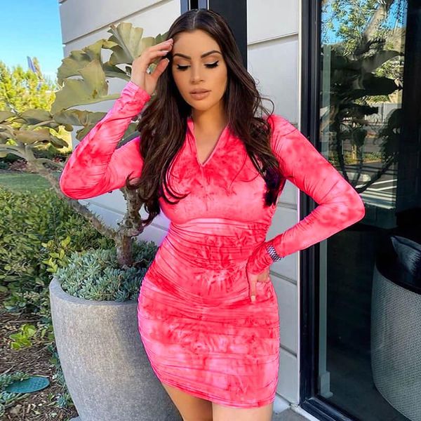 casual dresses pink blue mini dress turtleneck zip up wear long sleeve tie die autumn arrival, Black;gray
casual dresses pink blue mini dress turtleneck zip up wear long sleeve tie die autumn arrival, Black;gray
