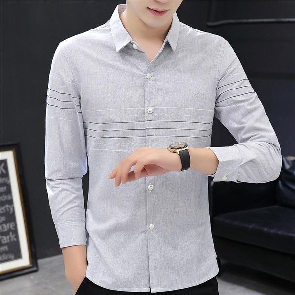 men's casual shirts cotton fashion solid color korean version personality long sleeve lapel all-match trend design, White;black
men's casual shirts cotton fashion solid color korean version personality long sleeve lapel all-match trend design, White;black