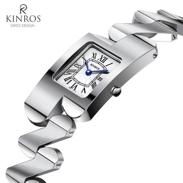 wristwatches kinros bracelet women's watch full stainless steel square quartz wristwatch ladies silver dress clock montre femme, Slivery;brown
wristwatches kinros bracelet women's watch full stainless steel square quartz wristwatch ladies silver dress clock montre femme, Slivery;brown