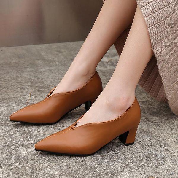 dress shoes 2021 women pumps fashion mules square high heel pointed toe pu leather casual classic ladies size 33-43, Black
dress shoes 2021 women pumps fashion mules square high heel pointed toe pu leather casual classic ladies size 33-43, Black